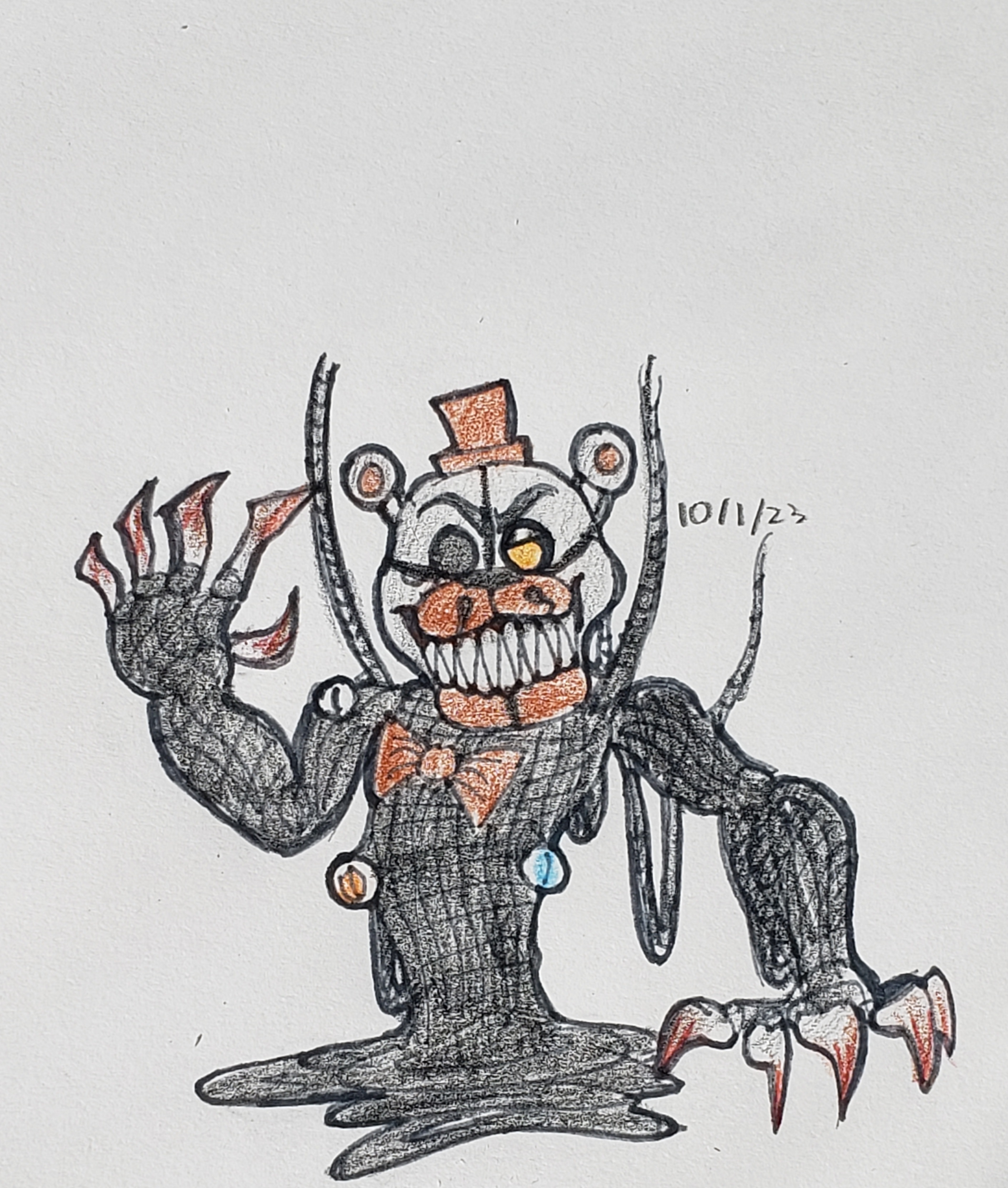 Molten Rabbit FNAF October: Day 1. Molten Freddy by TheDinosaurian on DeviantArt