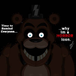 Freddy has a message... by TheDinosaurian
