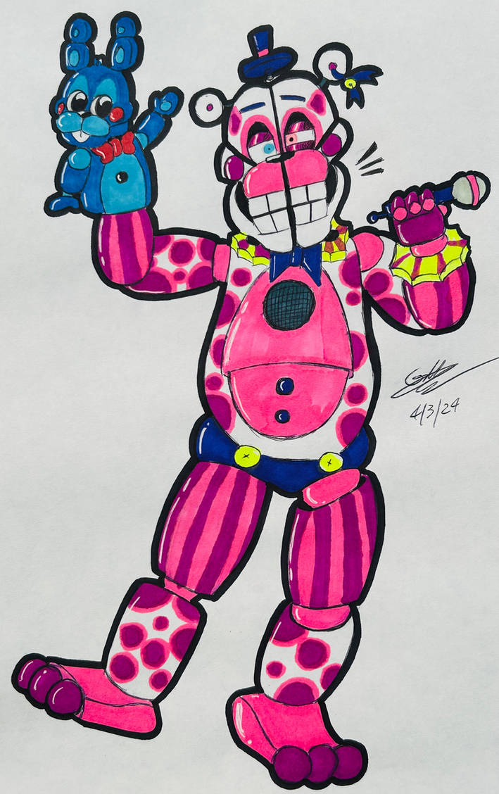 Freddy the Funtime Ventriloquist and Bon Bunny by TheDinosaurian on ...
