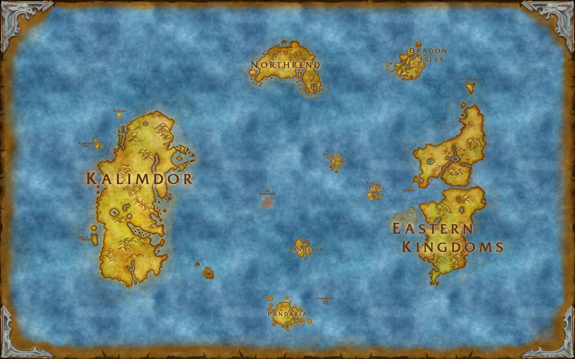 Map of Azeroth (v. 2) by MyraAlex on DeviantArt