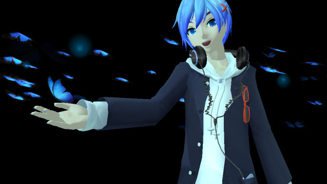 MMD- Kaito blue little butterfly