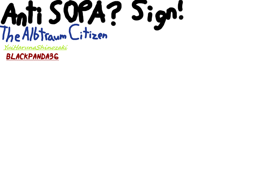 Petition against SOPA!