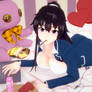 Koikatsu azusa on bed