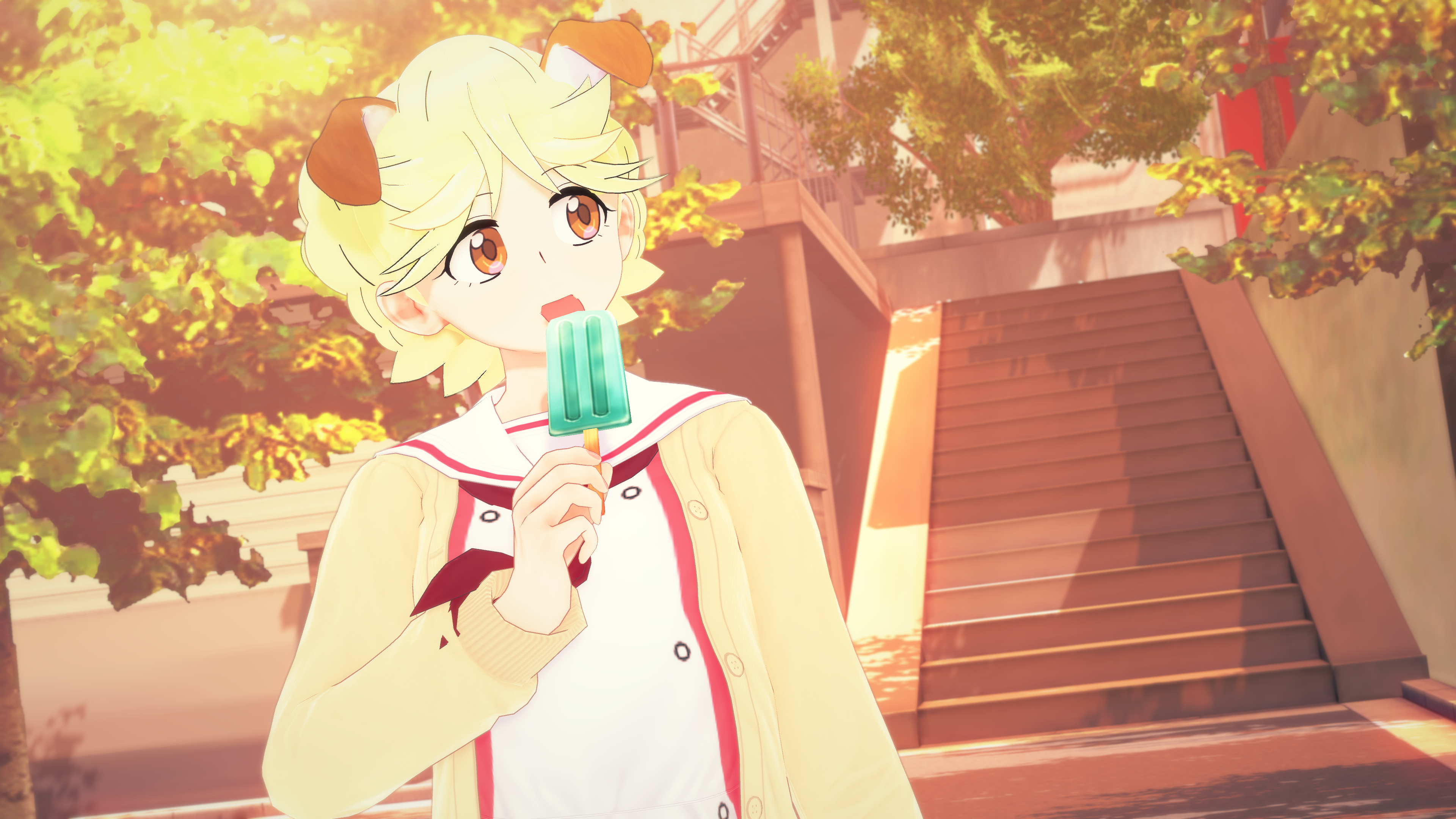 Koikatsu Michiru Inukai on streets