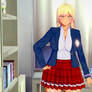 Koikatsu makiko on school uniform