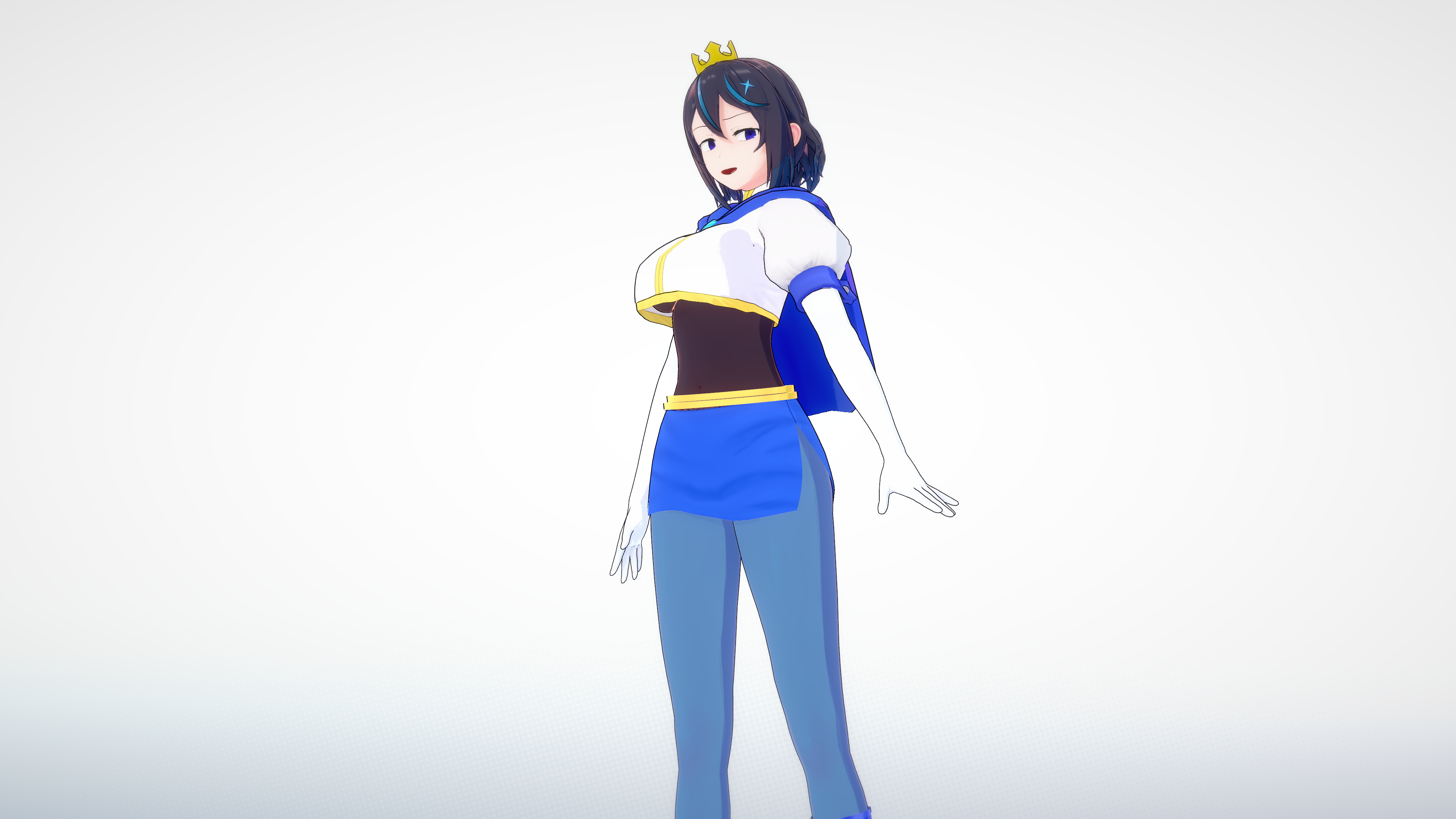 Koikatsu blue princess in pose