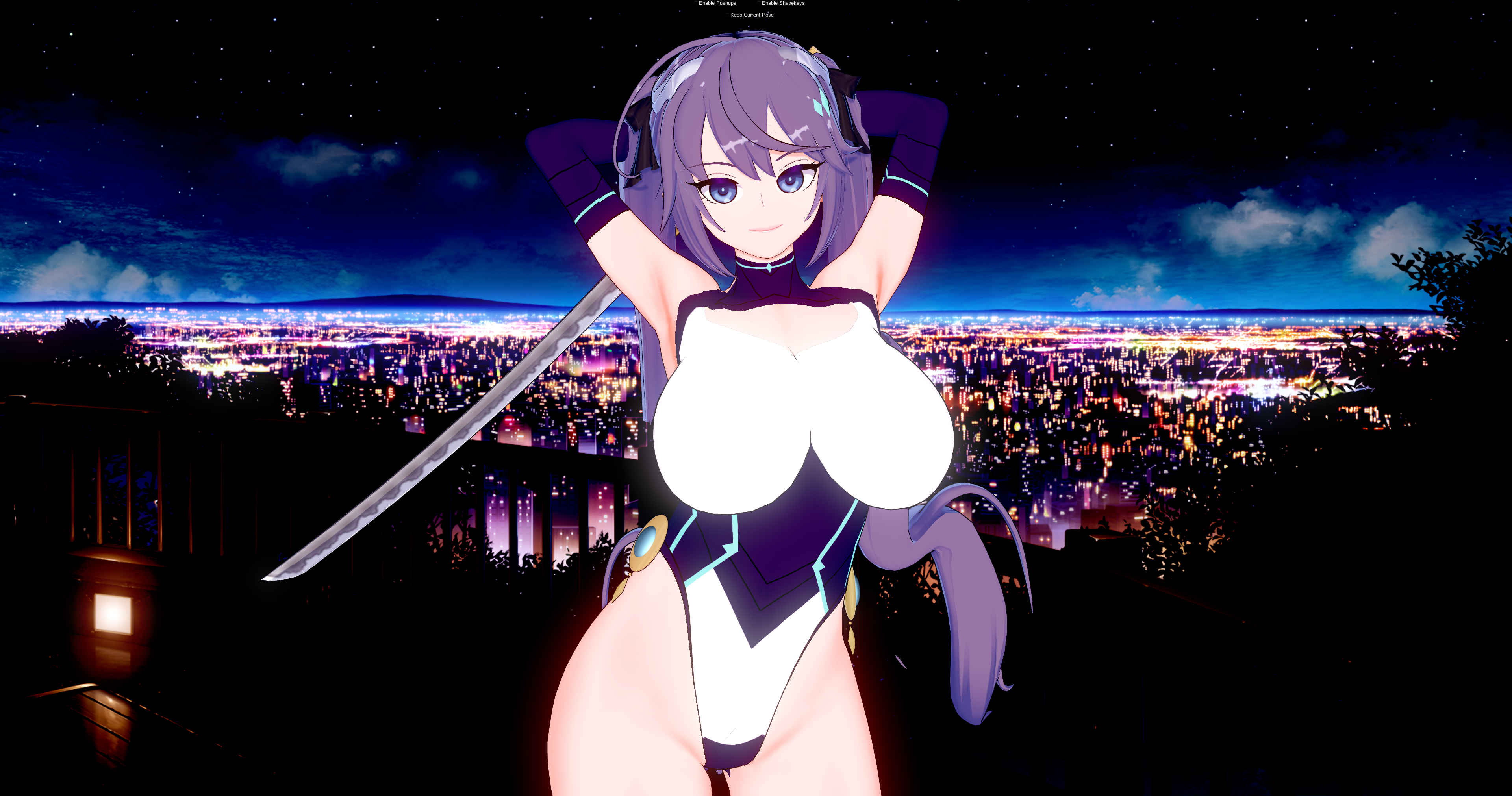 Koikatsu Oshizuki akina in bodysuit