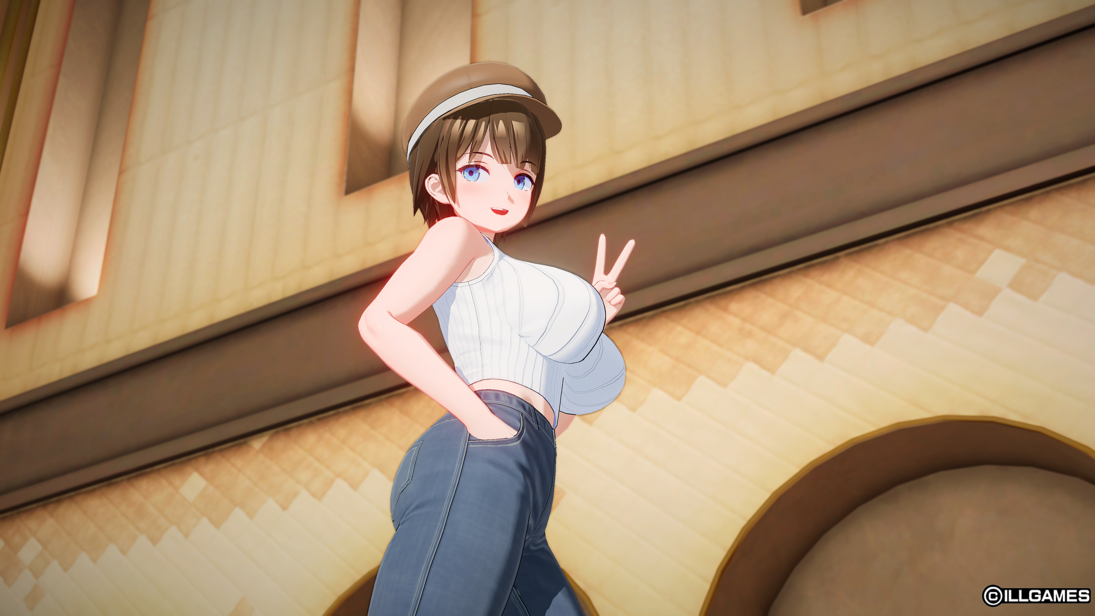 Honeycome akemi nakamura on casual clothes