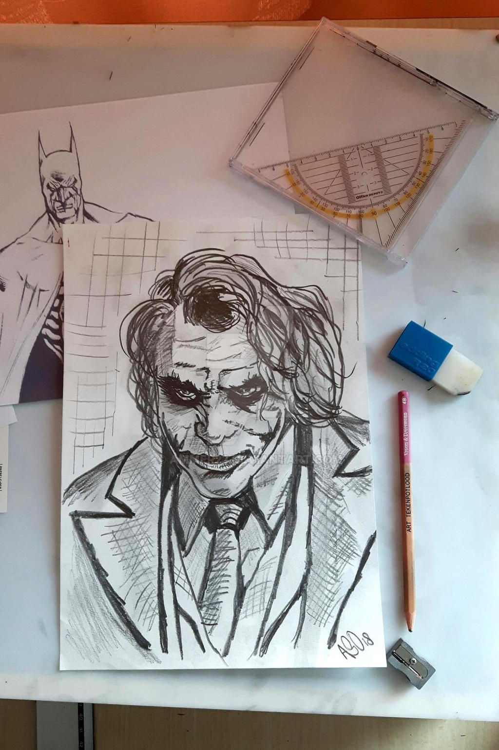Pencil Drawing Of Heath Ledger As The Joker By Ammer23 On Deviantart Pencil Drawing Of Heath Ledger As The Joker By Ammer23 On Deviantart