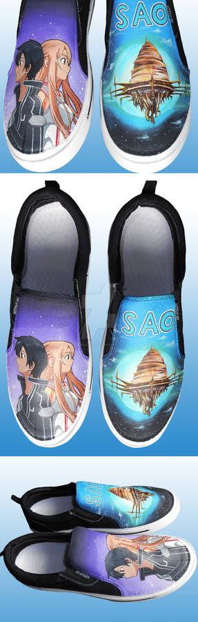 Sword Art Online inspired Hand Painted Shoes