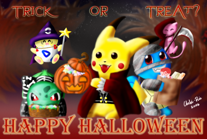 Halloween with POKEMON by Chibi-Rie on DeviantArt