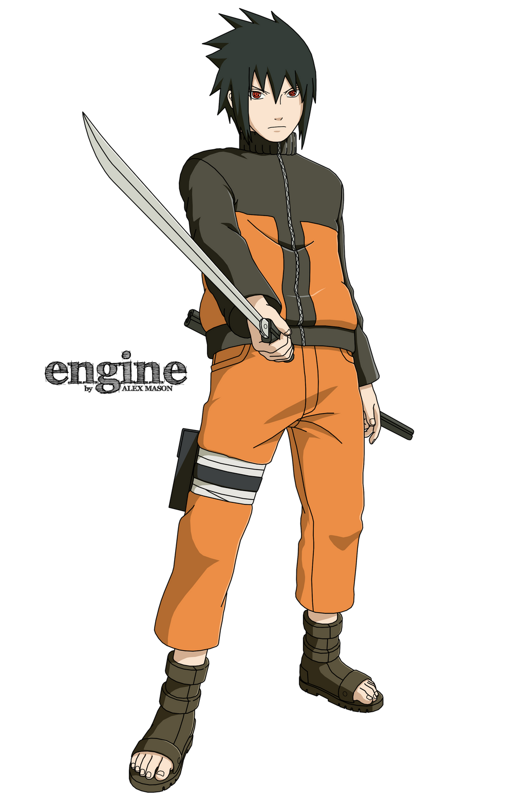 Sasuke (Part 1 - First suit) by MasonENGINE  Naruto e sasuke desenho,  Ideias de cosplay, Personagens de anime