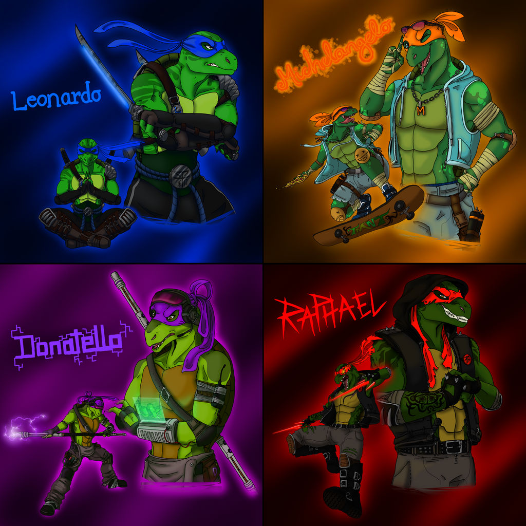 TMNT - Redesings by DeadBlackSpark on DeviantArt