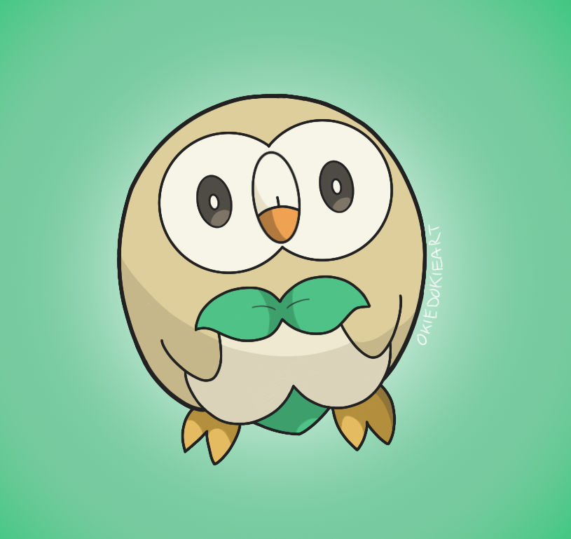 Rowlet by okiedokieart on DeviantArt