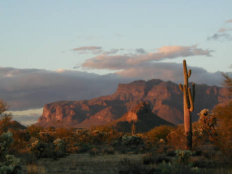 Superstition Mountains sunset