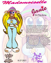 Janie as Tiny Kong by moshomania1