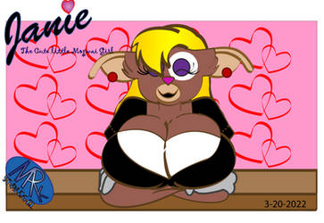 Janie the Mogwai heart background by moshomania1