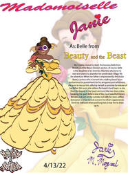 Janie as Belle by moshomania1