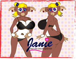 Janie in a black bra by moshomania1