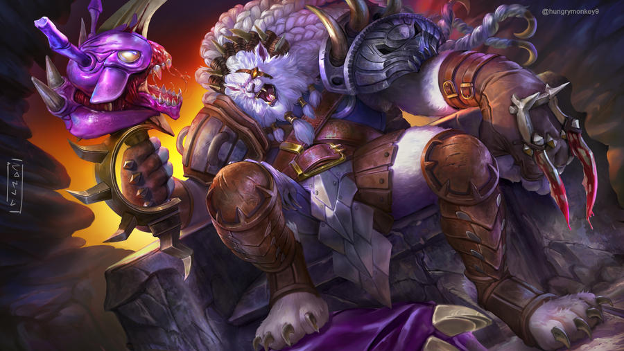 Painted Rengar from league of legends by TheComicArtist on DeviantArt