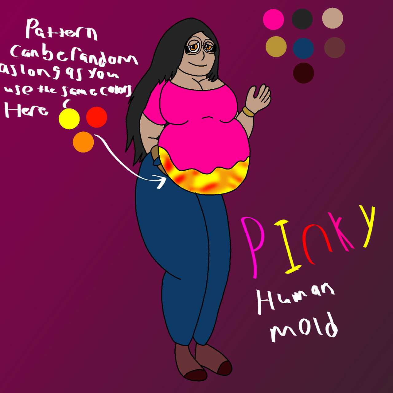 Pink Human Real Human mold Pinky by WereWolfy286 on DeviantArt