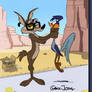 Wile E Coyote and his new glasses