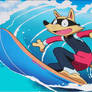 Zorori cathing some wave