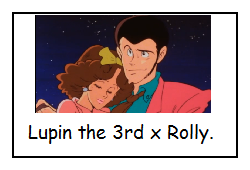 Lupin the 3rd and Rolly stamp