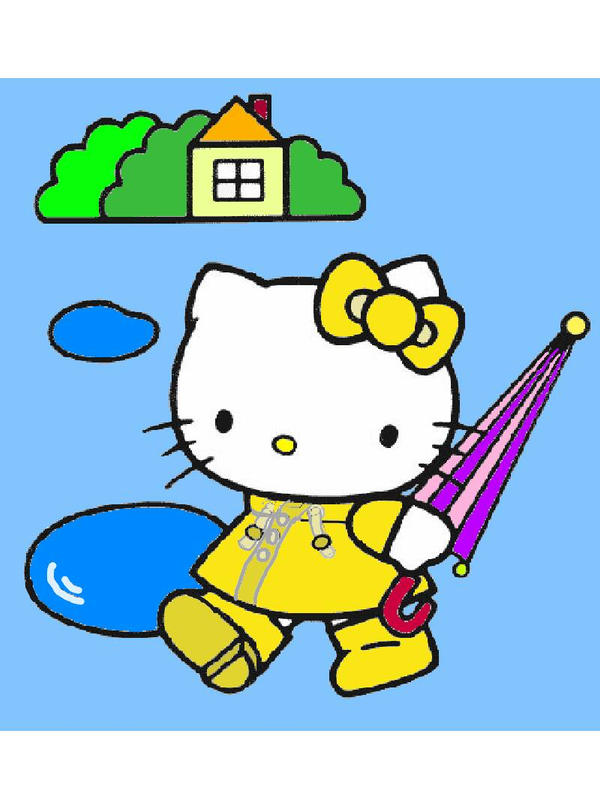 Hello Kitty in the rain by Bjnix248 on DeviantArt