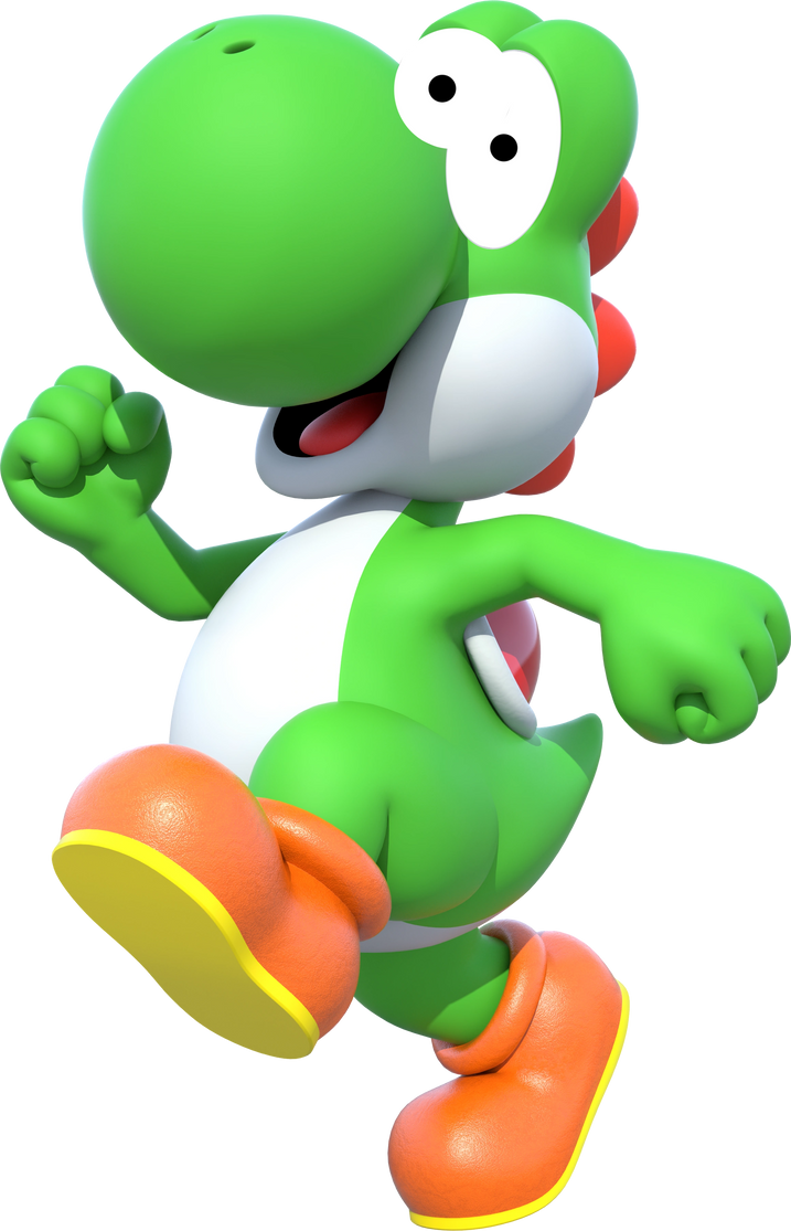 yoshiさん Yoshi (Shocked) Render by XxSuperZack2000xX on DeviantArt