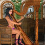 Flirty harpist