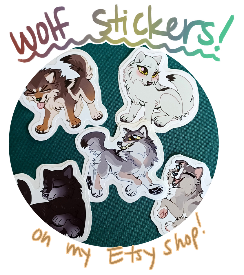 Wolf Stickers! by Nopeita on DeviantArt