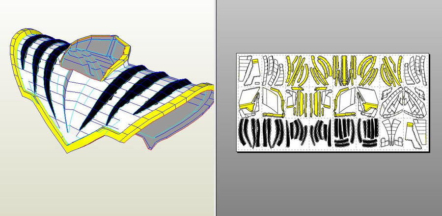 White Dino Ranger chest armor by KingRahl on DeviantArt