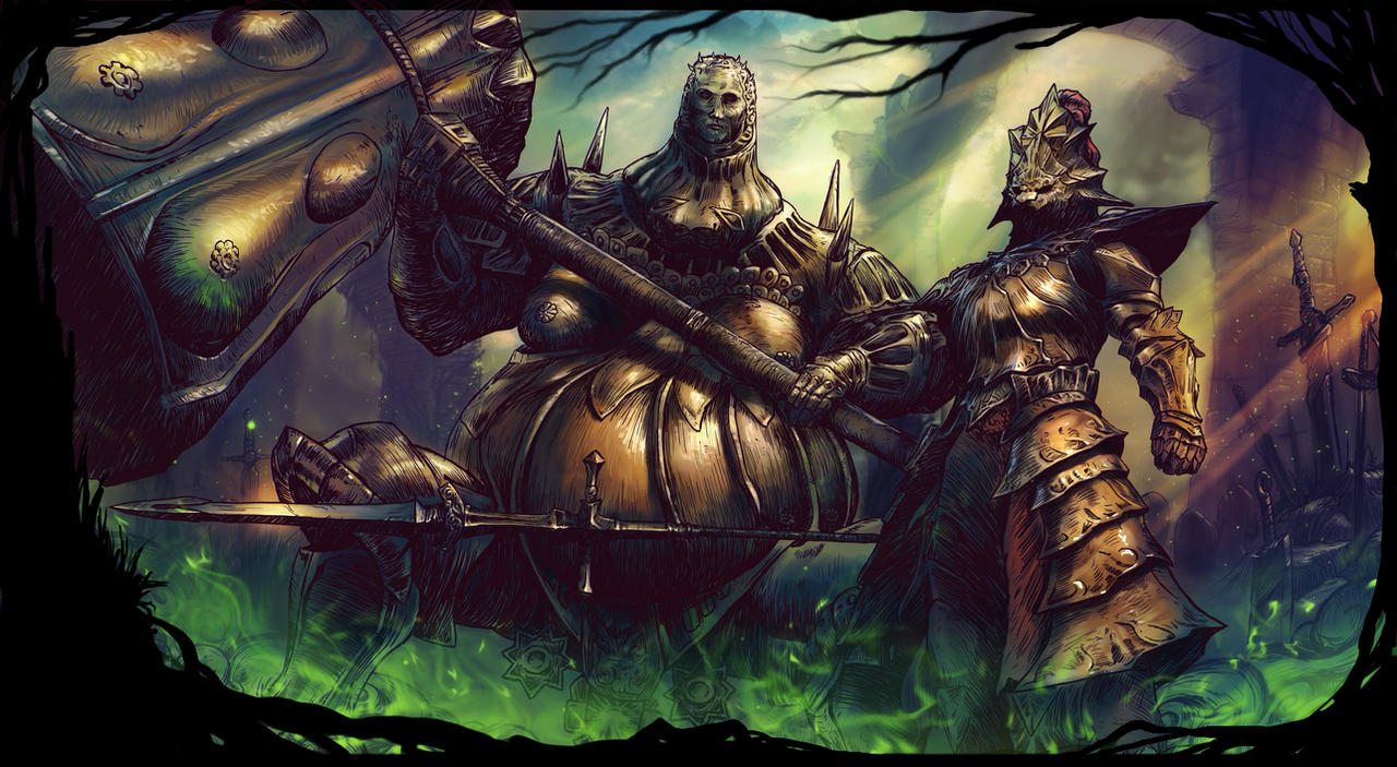 Dragon Slayer Ornstein And Executioner Smough By Emortal982 On DeviantArt dragon-slayer-ornstein-and-executioner-smough-by-emortal982-on-deviantart