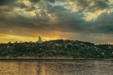 Sunset on Volga