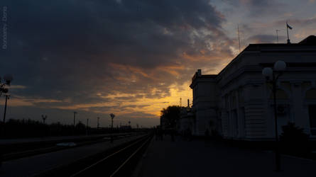 Station at dawn