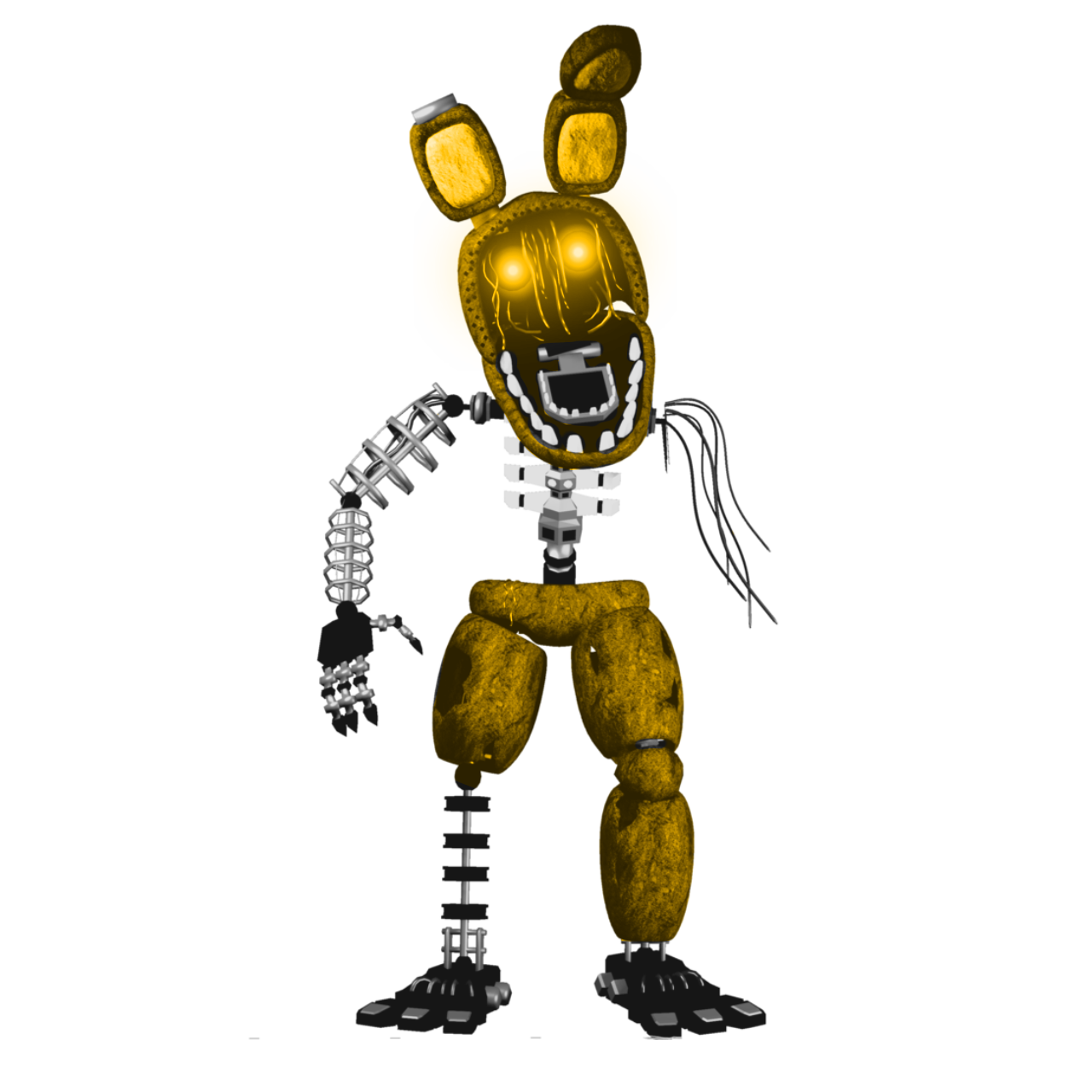 Spring Bonnie fnaf ar Spring Animatronics png by GameIAN361 on DeviantArt