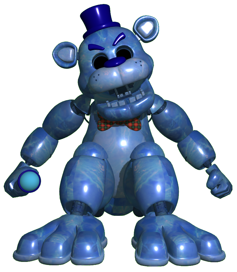 Withered Freddy New Textures Full Body transparent background PNG