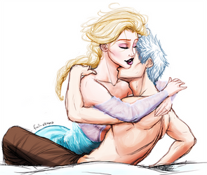 Elsa x Jack Frost - Freezing Passion