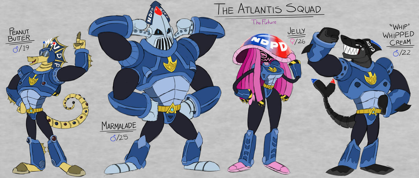Deviantart Project Timeless Project Timeless Cast (???): The Atlantis Squad by BluMoonToons on ...