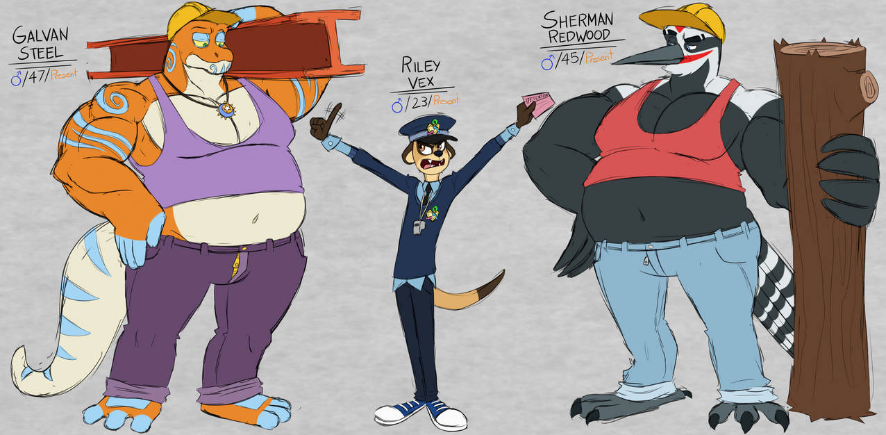 Timeless Cast (153-155): Galvan, Riley, Sherman by BluMoonToons on ...