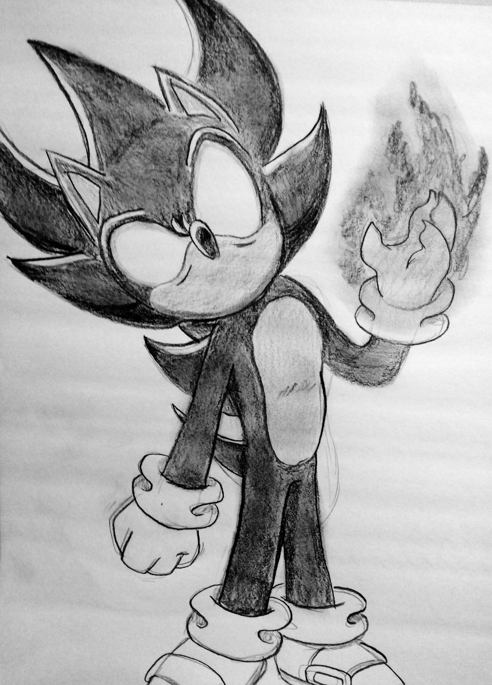 Dark Sonic Drawing