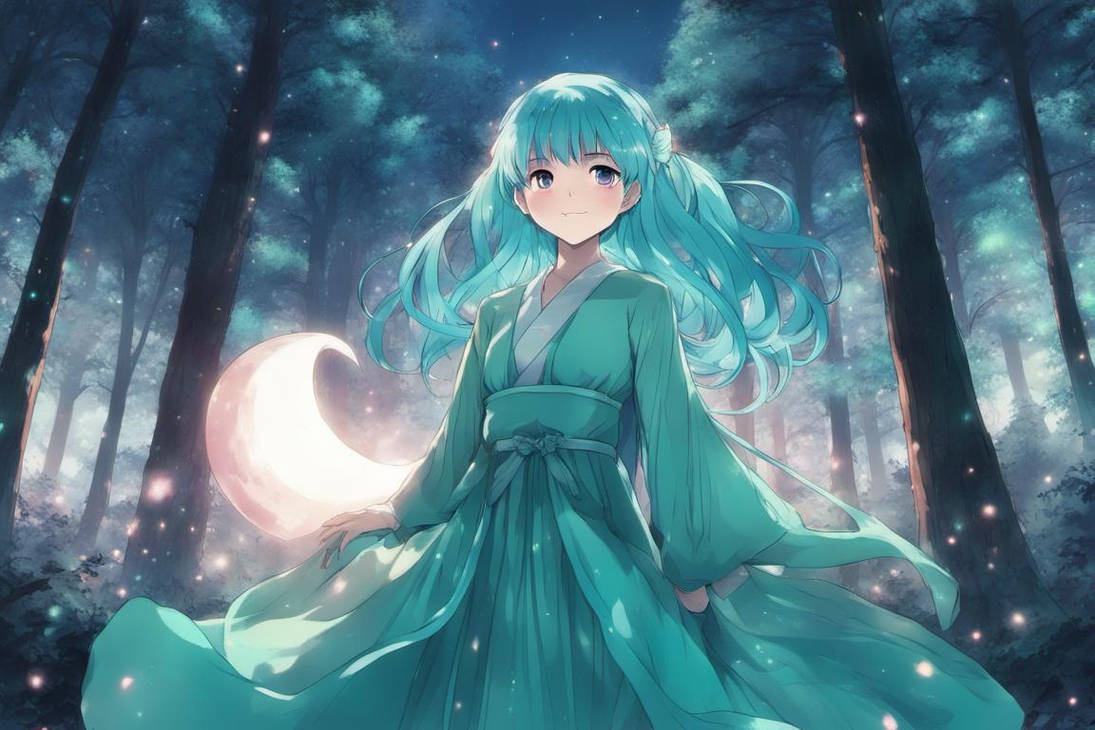 Anime Girl With Teal Hair by Kyrabaybee on DeviantArt