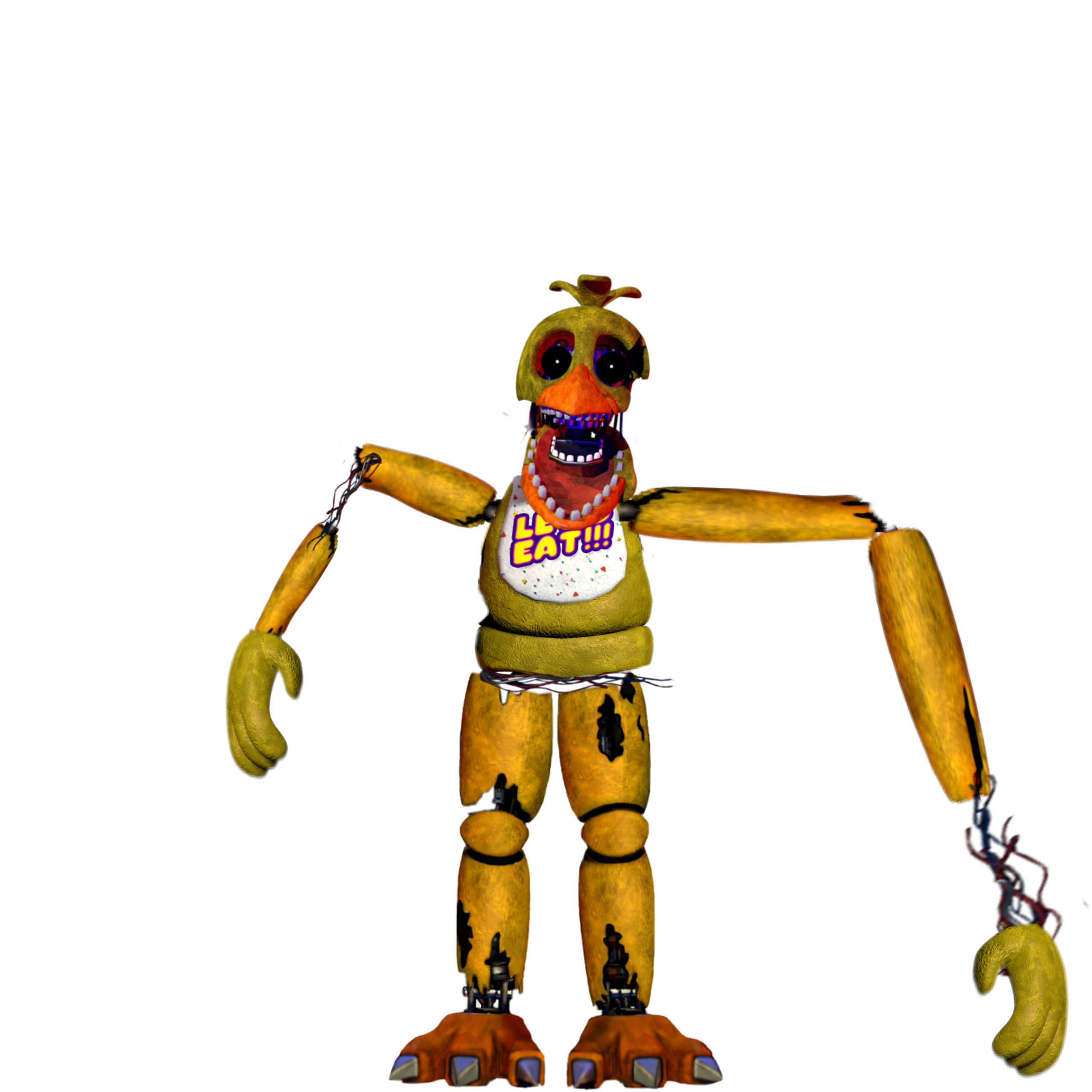 FNAF - Withered Chica by BootsDotEXE on DeviantArt