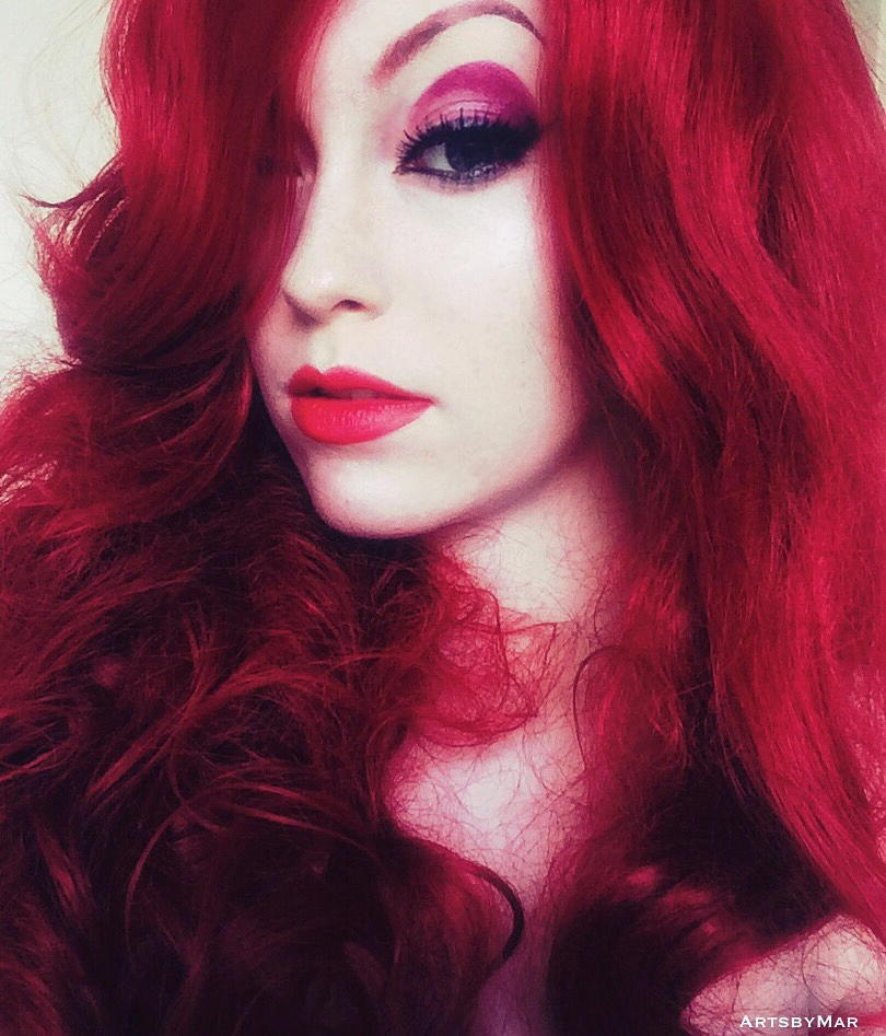 Jessica Rabbit makeup by ArtsbyMar on DeviantArt