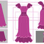 Princess Bubblegum Plum Dress Cosplay Design Draft