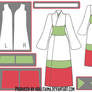 Mito Uzumaki Kimono Cosplay Design Draft