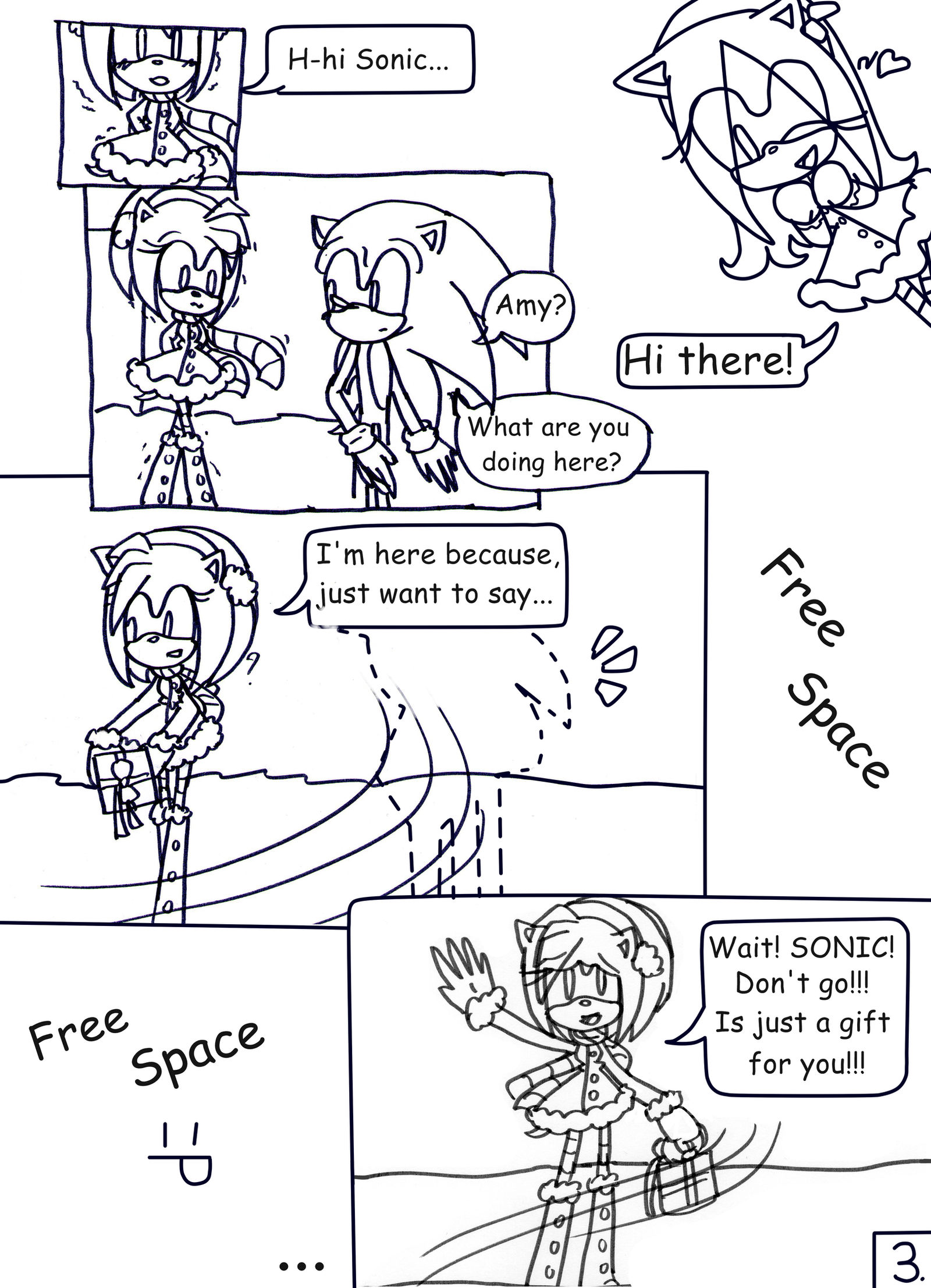 SonAmy christmas comic page.3