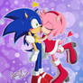 .:SonAmy:. A kiss of suprise