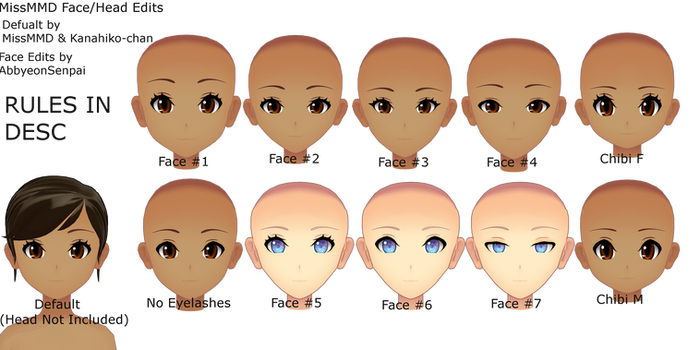 MissMMDBase Face/Head Edits ( Download Moved! )